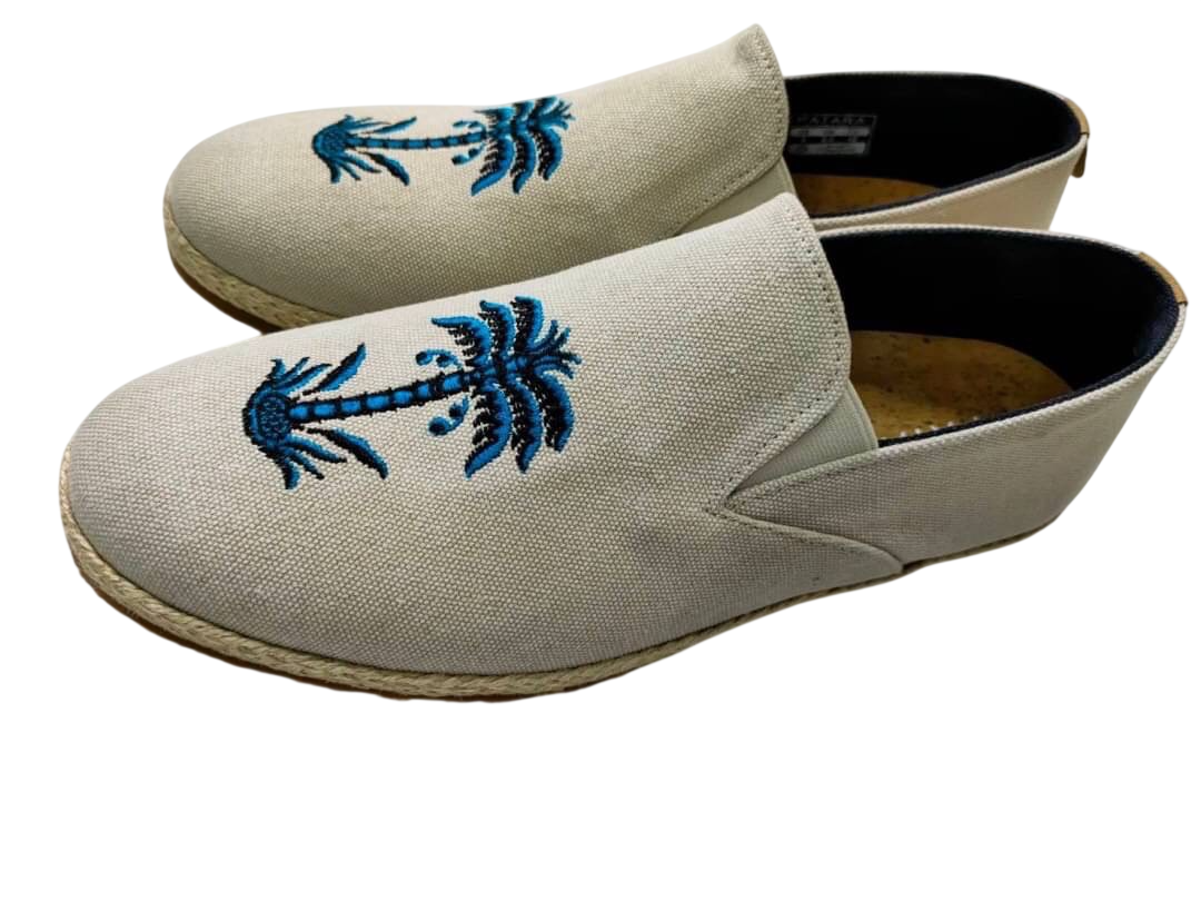 งานปักหนังรองเท้า ปักผ้าดิบ ปักหนัง ปักหนังแท้ ปักหนังเที่ยม ปักหลังกลับ ปักหนังพียู