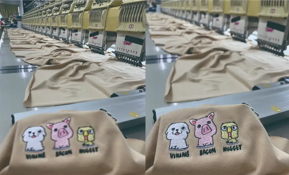 งานปักเสื้อผ้า รับปักเสื้อ ปักเสื้อโปโล ปักเสื้อชิ้นงาน ปักเสื้อออเดอร์