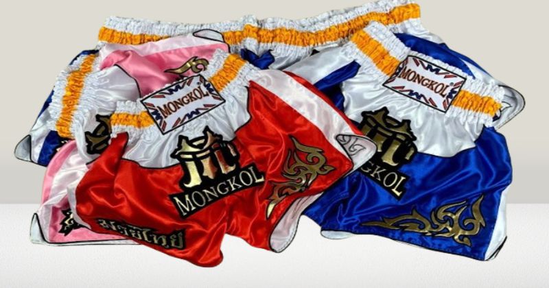 งานปักกางเกงมวย รับปักอุปกรณ์มวย รับปักผ้านักมวย