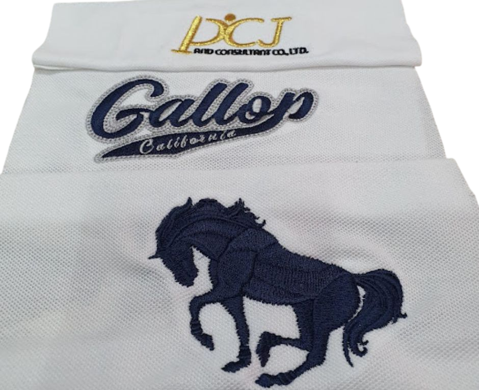 รับปักโลโก้ รับปักเสื้อ ปักเสื้อโปโล เสื้อช็อป หมวก ผ้ากันเปื้อน ปักอาร์ม อาร์มกาวรีด อาร์มตีนตุ๊กแก