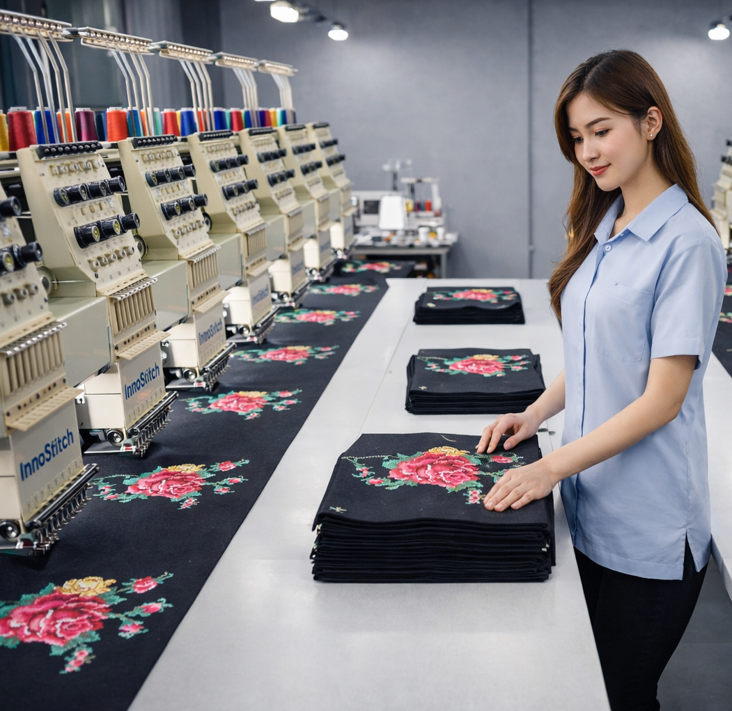 เครื่องจักรปักคอมพิวเตอร์ โรงปักเอสพีพั้น เครื่องจักรปักผ้า จักปักคอม