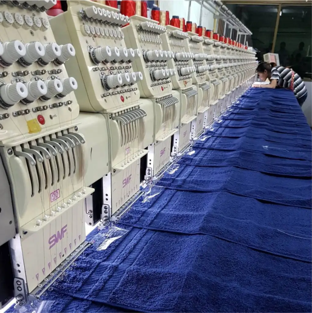 งานปักผ้าขนหนู ปักผ้าขนหนูโรงแรม ปักผ้าเช็ดดตัว