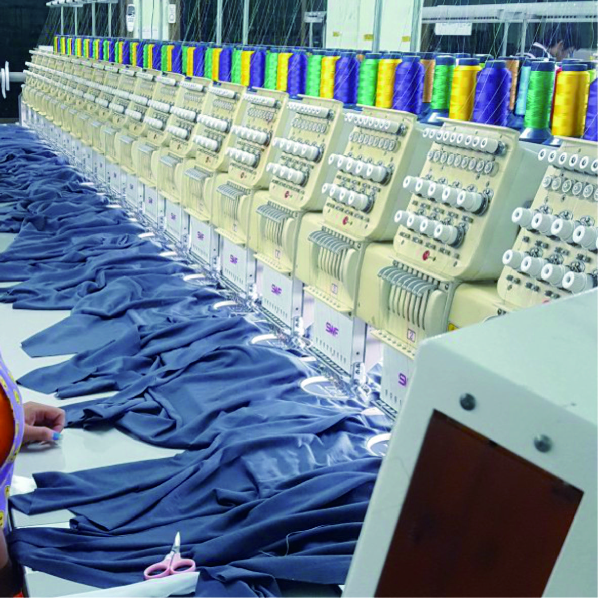 เครื่องจักรปักคอมพิวเตอร์ โรงปักเอสพีพั้น เครื่องจักรปักผ้า