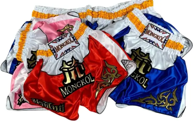 รับปักกางเกงนักมวย ปักนวมมวย รับปักผ้า ปักผ้าคลุมนักมวย