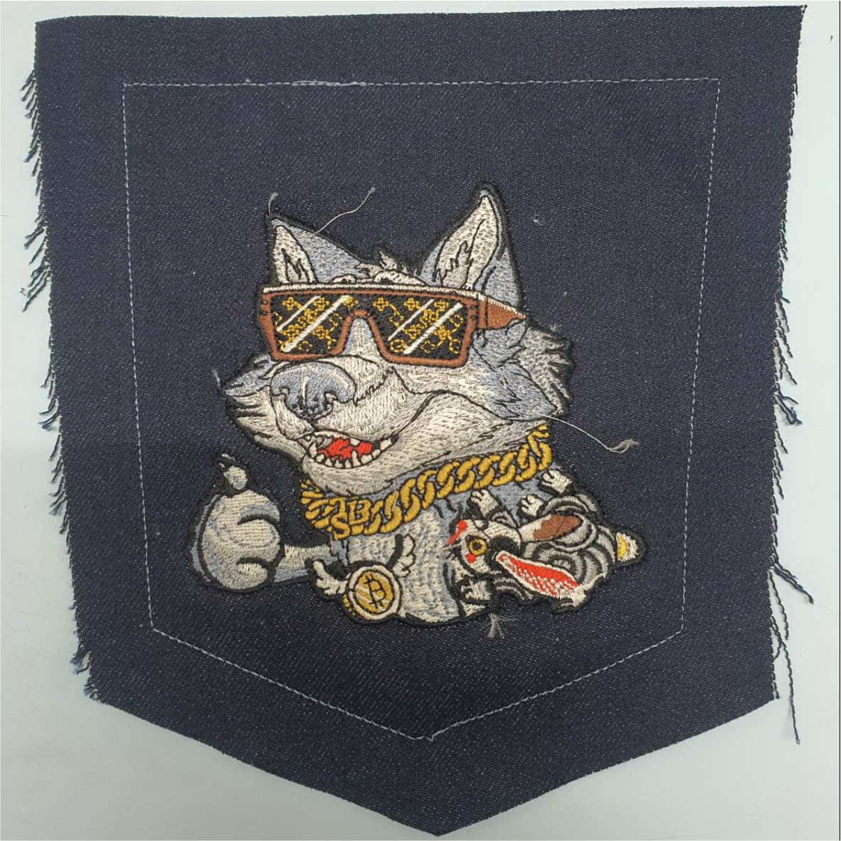 งานปักกระเป๋ายีนส์ รับปักกระเป๋ายีนส์ ปักยีนส์