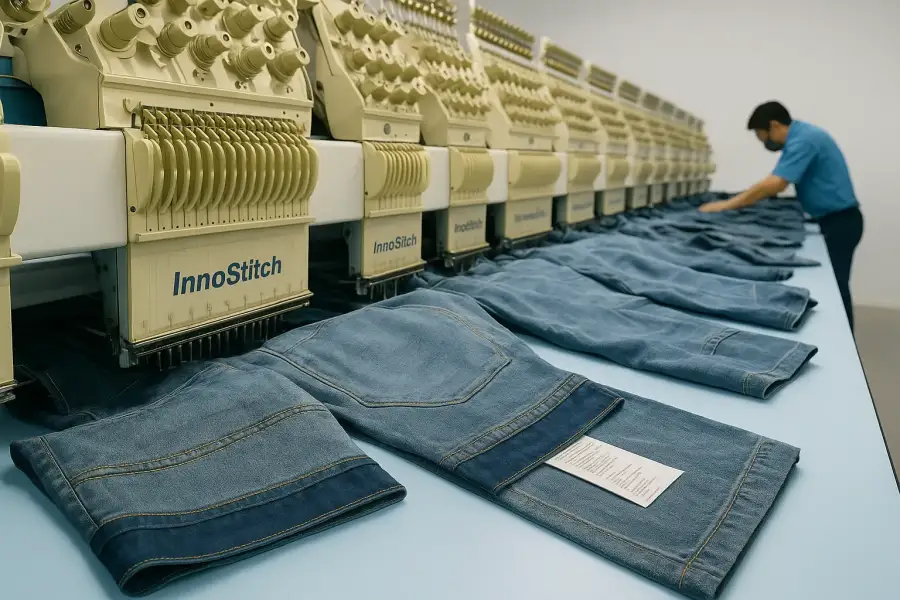 งานปักกางเกงยีนส์ รับปักเสื้อยีนส์ รับปักผ้ายีนส์ โรงปักเสพีพั้น